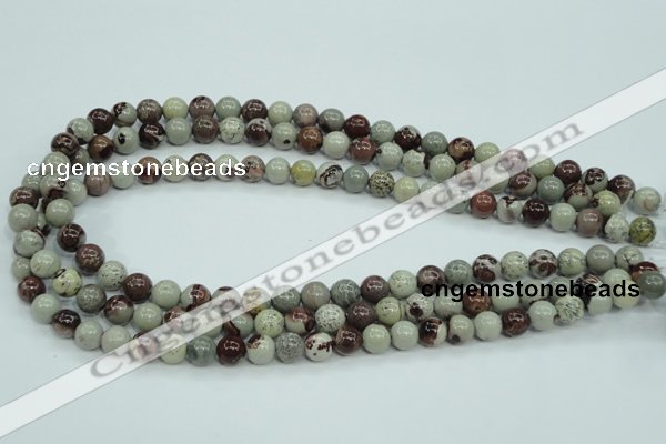 CAR03 15.5 inches 8mm round artistic jasper beads wholesale