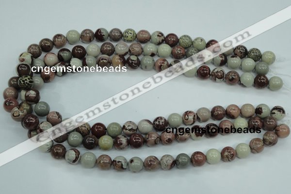 CAR04 15.5 inches 10mm round artistic jasper beads wholesale