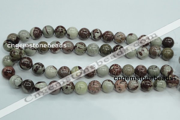 CAR06 15.5 inches 14mm round artistic jasper beads wholesale