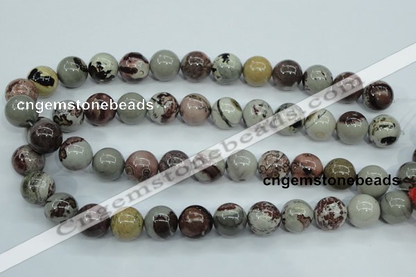CAR07 15.5 inches 16mm round artistic jasper beads wholesale