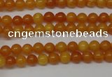 CAR100 15.5 inches 3mm round natural amber beads