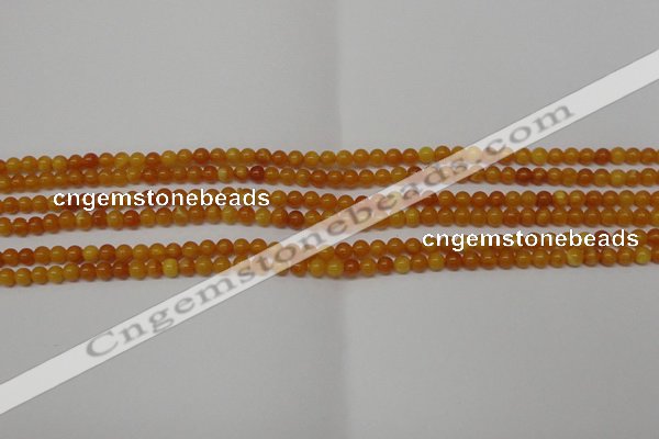 CAR100 15.5 inches 3mm round natural amber beads