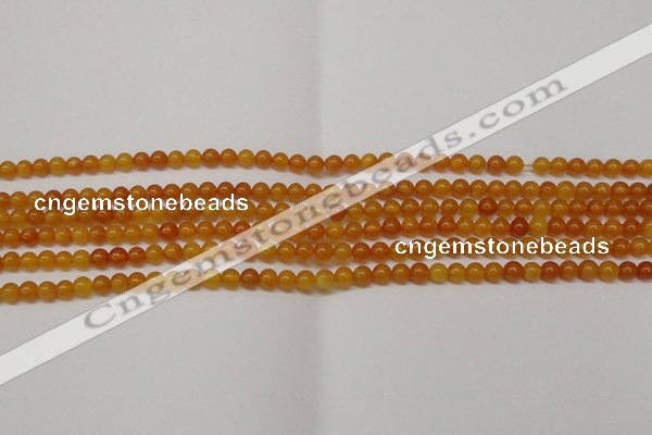 CAR101 15.5 inches 4mm round natural amber beads