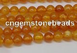 CAR102 15.5 inches 5mm round natural amber beads