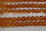 CAR105 15.5 inches 3mm round natural amber beads