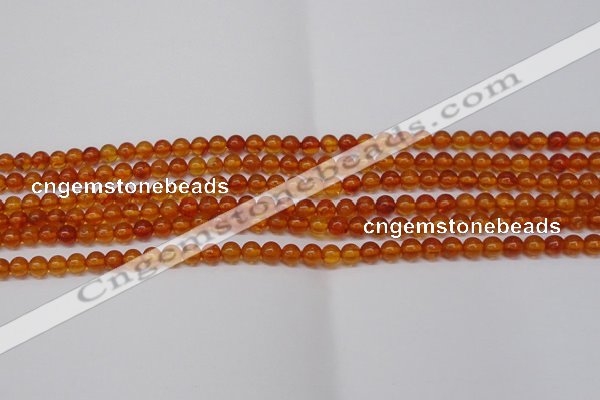 CAR106 15.5 inches 4mm round natural amber beads