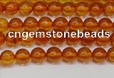 CAR107 15.5 inches 5mm round natural amber beads