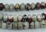 CAR11 15.5 inches 5*8mm rondelle artistic jasper beads wholesale