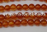 CAR111 15.5 inches 4mm round natural amber beads