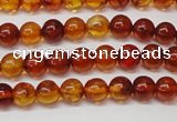 CAR112 15.5 inches 5mm round natural amber beads