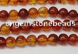 CAR112 15.5 inches 5mm round natural amber beads