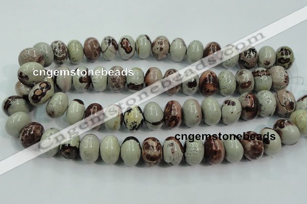 CAR18 15.5 inches 13*18mm rondelle artistic jasper beads wholesale