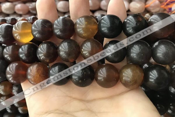 CAR225 15.5 inches 17mm round natural amber beads wholesale