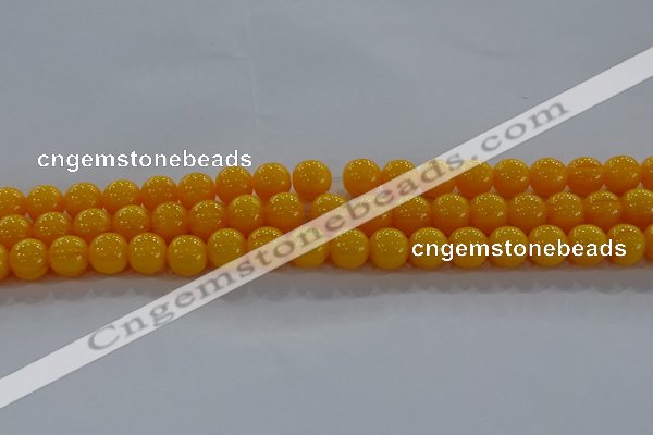 CAR403 15.5 inches 10mm round synthetic amber beads wholesale