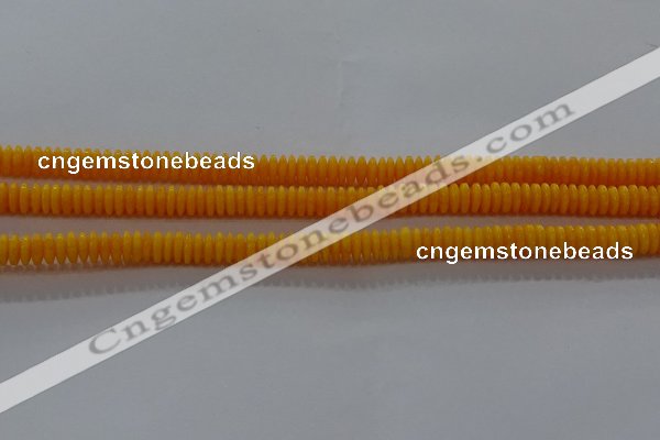 CAR408 15.5 inches 2*6mm rondelle synthetic amber beads wholesale