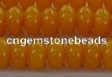 CAR410 15.5 inches 6*9mm rondelle synthetic amber beads wholesale