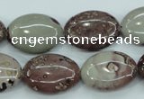 CAR42 15.5 inches 15*20mm oval artistic jasper beads wholesale