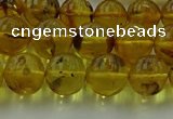 CAR523 15.5 inches 8mm - 9mm round natural amber beads wholesale