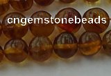 CAR527 15.5 inches 7mm - 8mm round natural amber beads wholesale