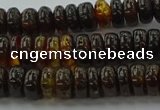 CAR533 15.5 inches 4*10mm rondelle natural amber beads wholesale