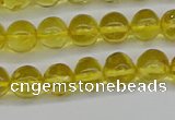 CAR555 15.5 inches 4mm - 5mm round natural amber beads wholesale