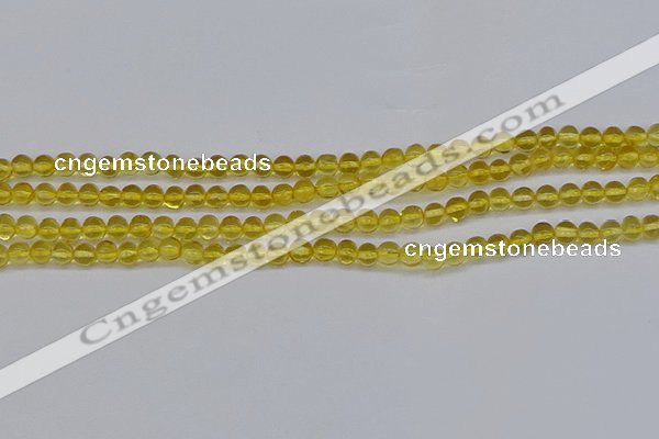 CAR558 15.5 inches 4mm - 4.5mm round natural amber beads wholesale