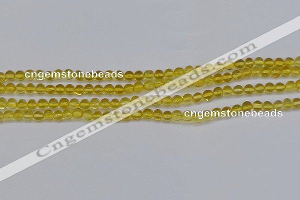 CAR558 15.5 inches 4mm - 4.5mm round natural amber beads wholesale