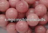 CAS07 15.5 inches 14mm round pink angel skin gemstone beads