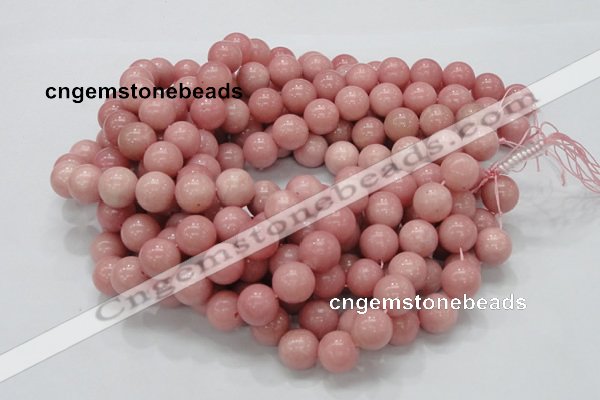 CAS07 15.5 inches 14mm round pink angel skin gemstone beads