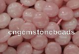 CAS16 15.5 inches 12mm flat round pink angel skin gemstone beads