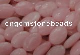 CAS20 15.5 inches 10*14mm oval pink angel skin gemstone beads