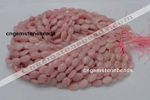 CAS20 15.5 inches 10*14mm oval pink angel skin gemstone beads