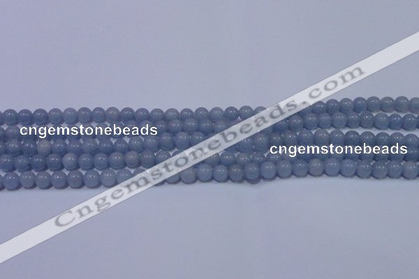 CAS200 15.5 inches 4mm round blue angel skin gemstone beads