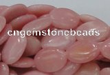 CAS21 15.5 inches 14*18mm oval pink angel skin gemstone beads