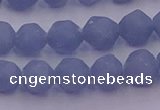 CAS211 15.5 inches 8mm faceted nuggets blue angel skin gemstone beads