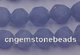 CAS213 15.5 inches 12mm faceted nuggets blue angel skin gemstone beads