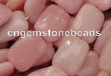 CAS29 15.5 inches 13*18mm rectangle pink angel skin gemstone beads