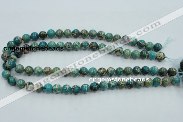 CAT01 15.5 inches 10mm round natural aqua terra jasper beads