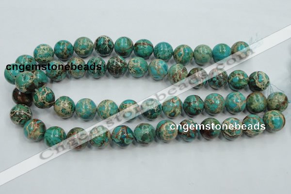 CAT02 15.5 inches 16mm round natural aqua terra jasper beads