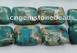 CAT15 15.5 inches 13*18mm rectangle natural aqua terra jasper beads