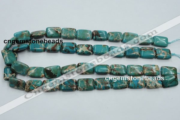 CAT15 15.5 inches 13*18mm rectangle natural aqua terra jasper beads