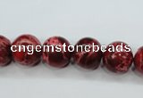 CAT164 15.5 inches 14mm round dyed natural aqua terra jasper beads
