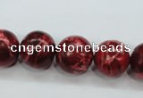 CAT166 15.5 inches 18mm round dyed natural aqua terra jasper beads