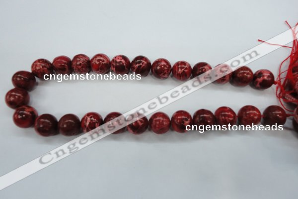 CAT167 15.5 inches 20mm round dyed natural aqua terra jasper beads