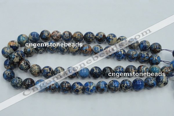 CAT212 15.5 inches 10mm round dyed natural aqua terra jasper beads