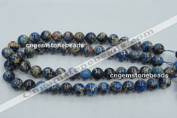 CAT215 15.5 inches 18mm round dyed natural aqua terra jasper beads