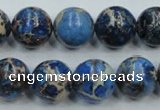 CAT216 15.5 inches 20mm round dyed natural aqua terra jasper beads