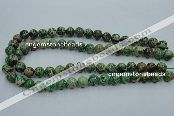 CAT221 15.5 inches 14mm round dyed natural aqua terra jasper beads