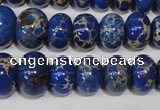 CAT301 15.5 inches 7*10mm – 15*20mm rondelle dyed aqua terra jasper beads