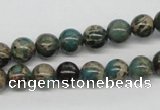 CAT5003 15.5 inches 8mm round natural aqua terra jasper beads